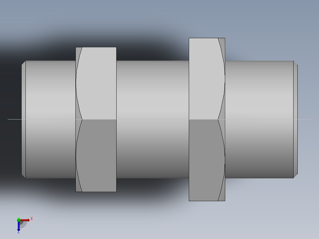 直通隔板接头、6C-26LN俯视图
