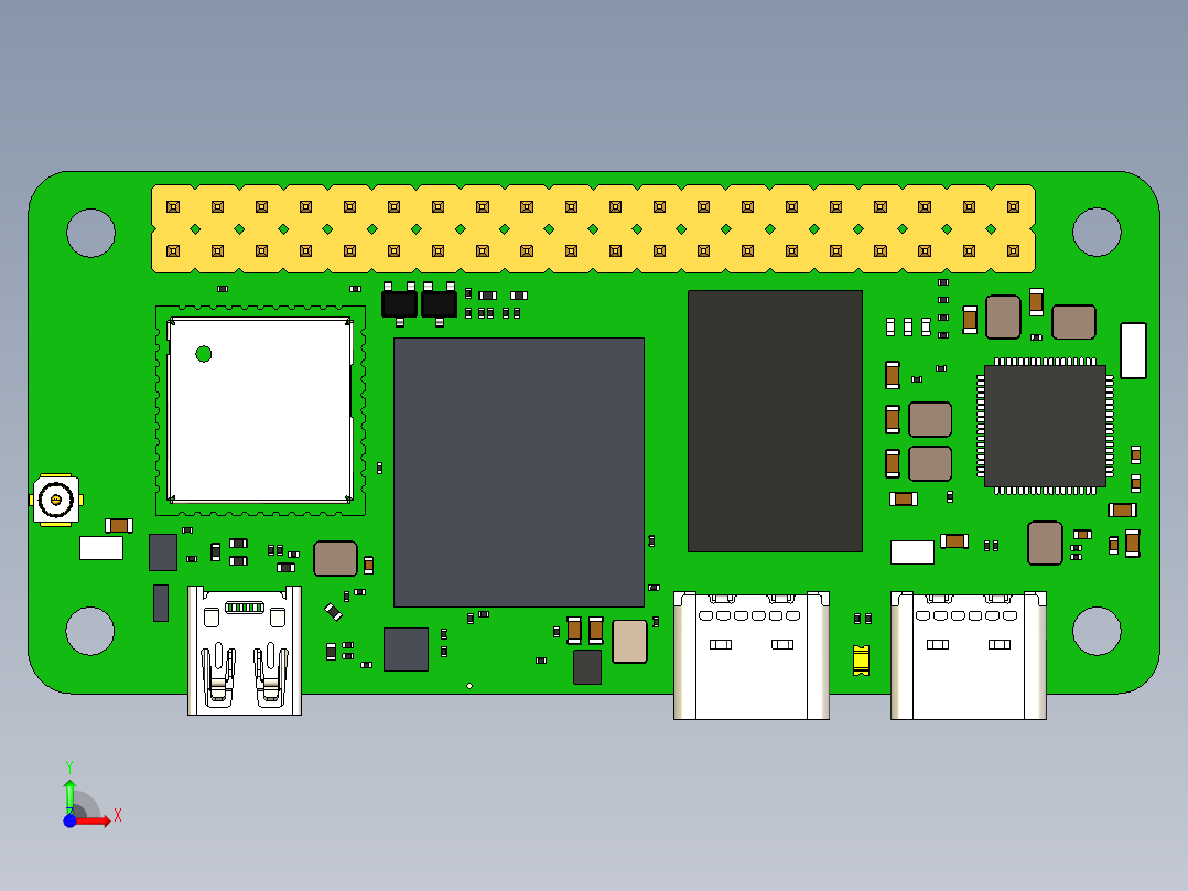 电路板、主板(270)前视图