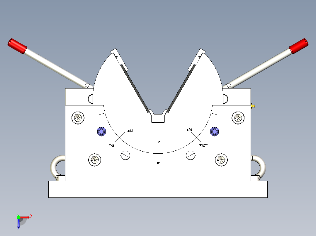 滚压工装俯视图