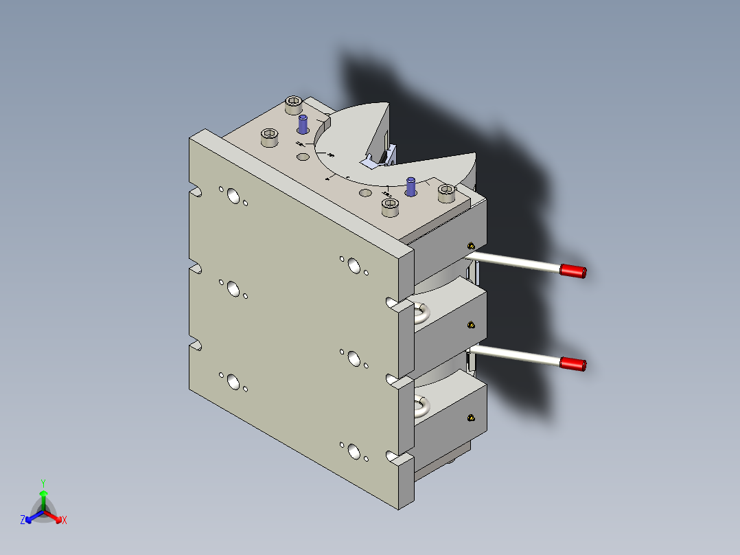 滚压工装正等轴测图