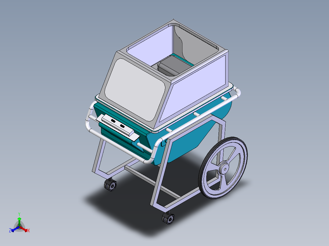 婴儿车正等轴测图