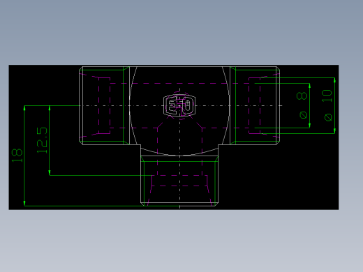 PARKER管接头EO Union tee T10LLCFX_front