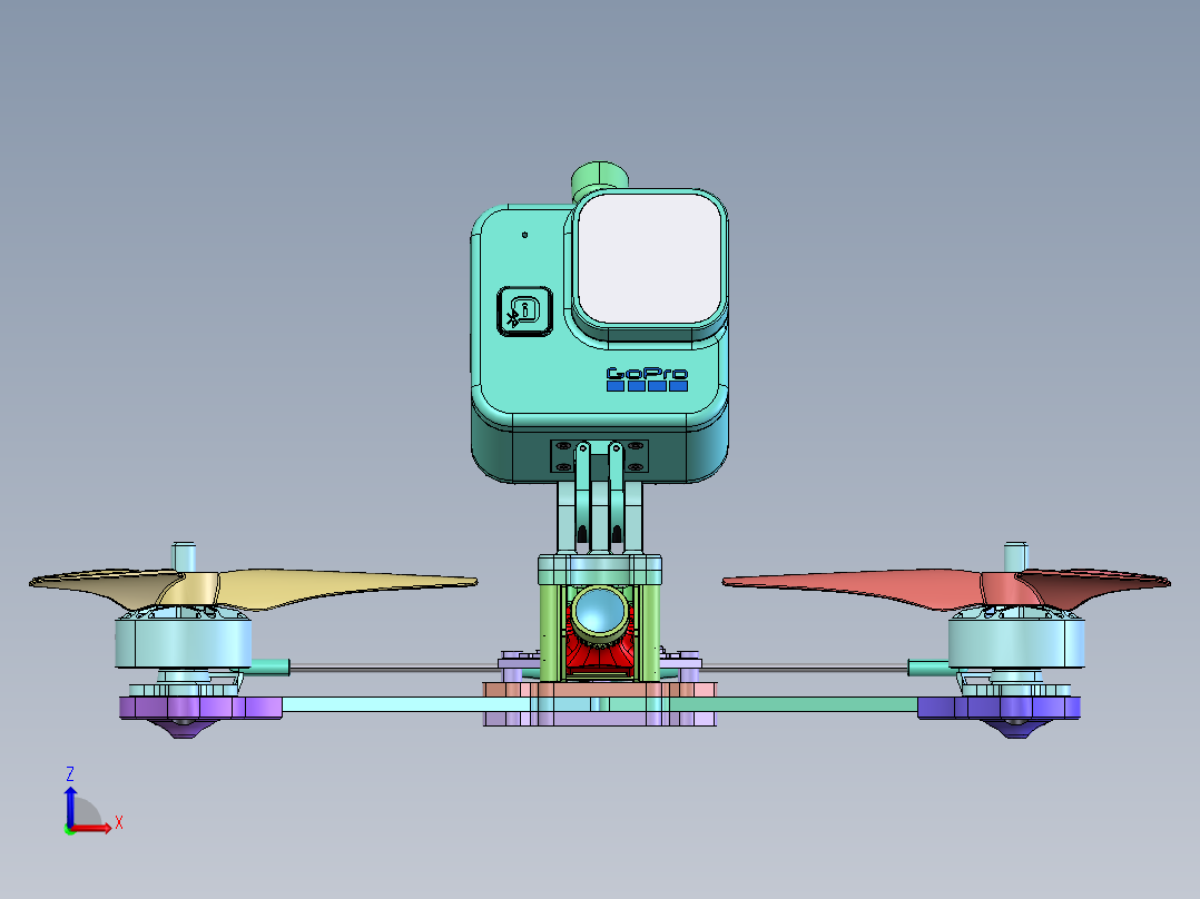 5英寸花式FPV无人机-前视图