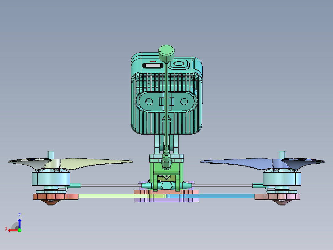 5英寸花式FPV无人机-后视图
