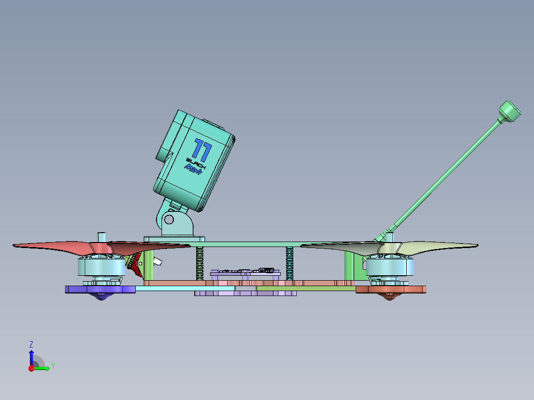 5英寸花式FPV无人机-右视图