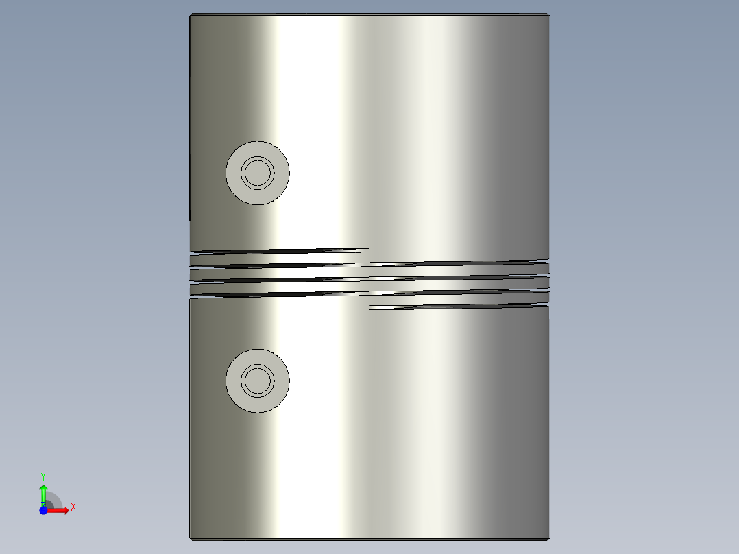 BF1梅花型联轴器15-20x66x45前视图