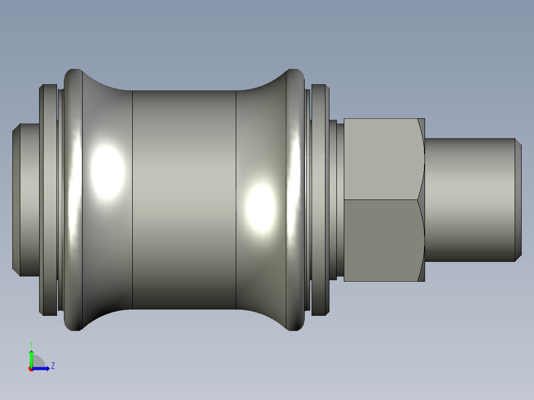 手滑阀HSV10-8分3左视图