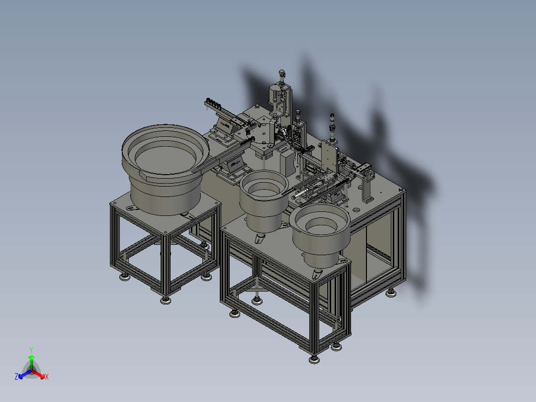 总装螺母O圈轴套正等轴测图