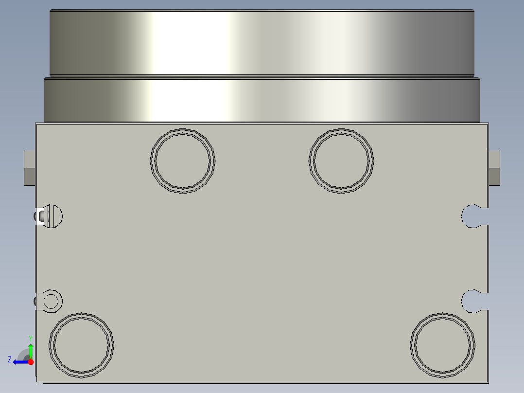 旋转气缸HRQ50A亚德客右视图