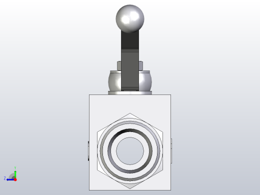 EO标准液压接头二通球阀钢制KH14SX右视缩略图