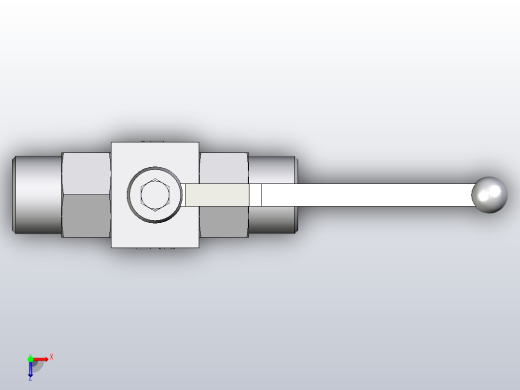 EO标准液压接头二通球阀钢制KH14SX俯视缩略图