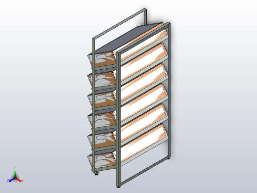 2号货架。商店的家具