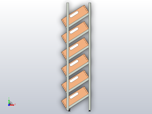 2号货架。商店的家具前视缩略图