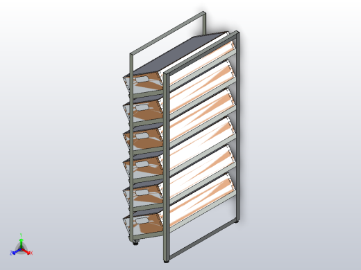2号货架。商店的家具正等轴测缩略图