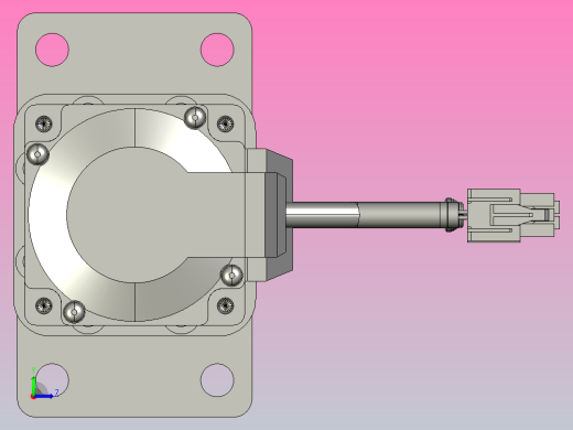 RKD50-150-D-FA-40-60减速机-B3直连电动缸左视缩略图