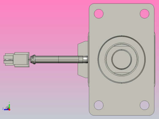 RKD50-150-D-FA-40-60减速机-B3直连电动缸右视缩略图