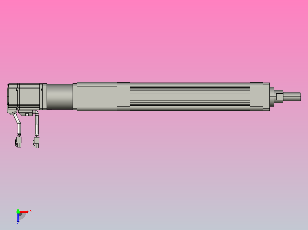 RKD50-150-D-FA-40-60减速机-B3直连电动缸俯视图