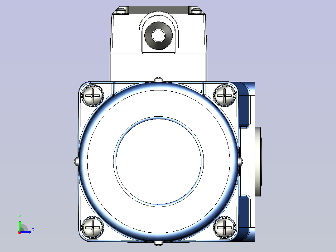 精研YF调速电磁制动电机 25yf03-180左视图