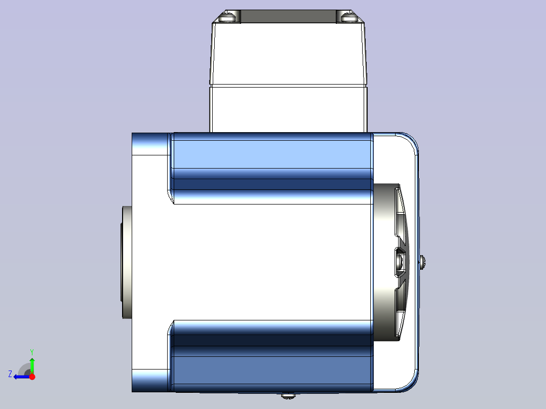 精研YF调速电磁制动电机 25yf03-180右视图