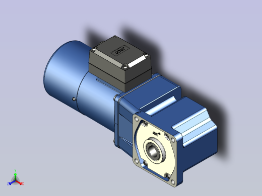 精研YF调速电磁制动电机 25yf03-180正等轴测缩略图