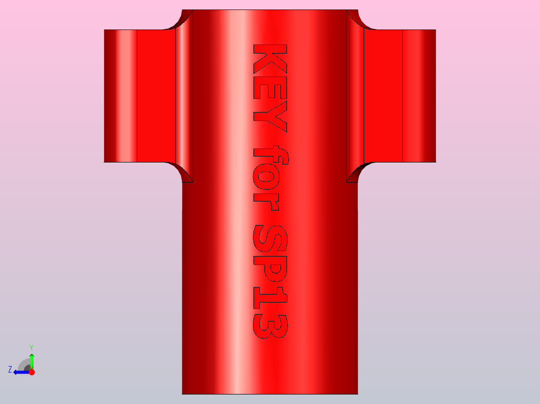 标准塑料SP13连接器。右视图