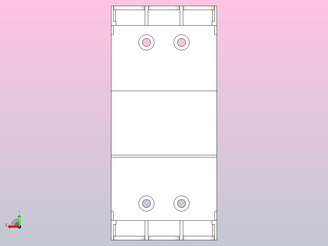 断路器NF50-SVFU 3P后视图