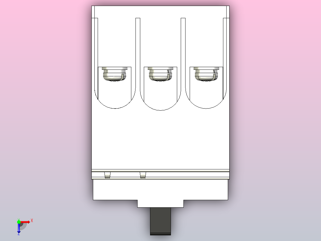 断路器NF50-SVFU 3P俯视图