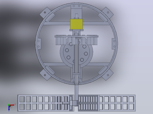 研磨谷物风车模型3D图纸俯视缩略图