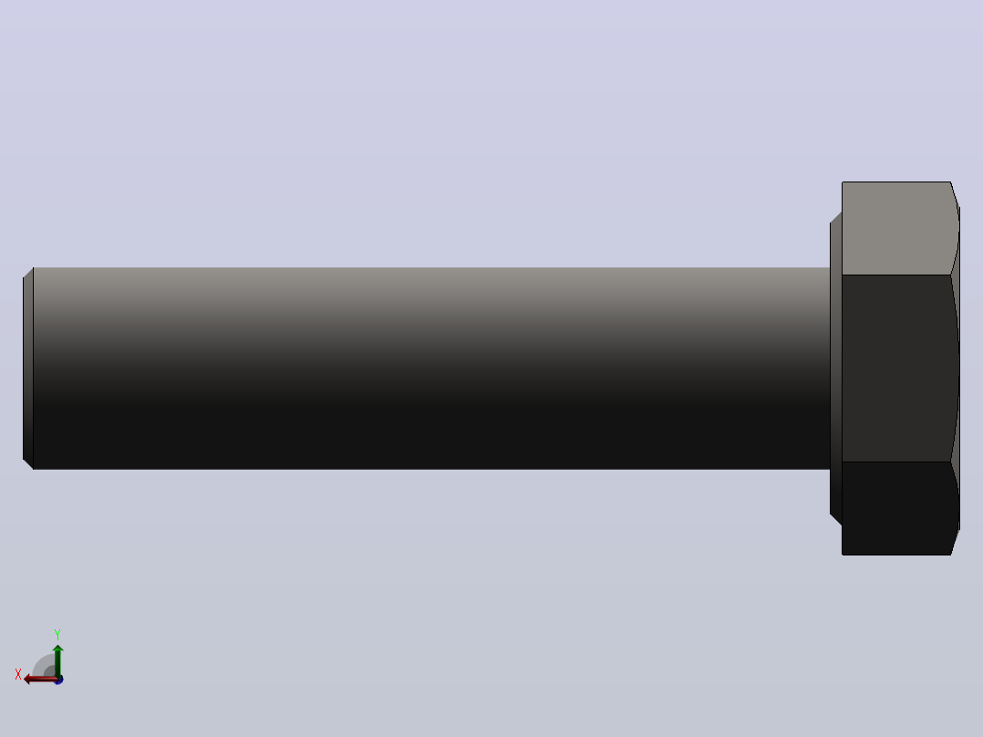 六角头螺栓M10×40(SUS304)左视图