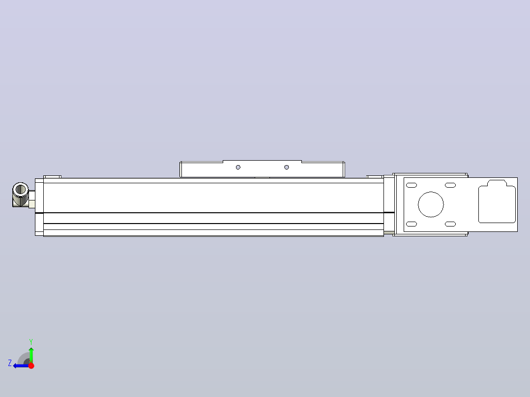 MCB10无尘皮带滑台[MCB10-L32-100-R-100W-C3]右视图