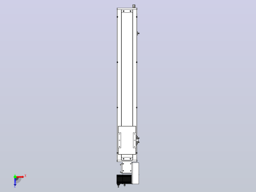SCM14-700-R滚珠花健、支撑座、滚珠丝杠、交叉导轨、直线模组俯视缩略图