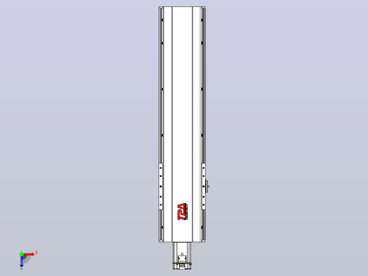 日规模组半封闭丝杆TPA-HNR-202D-2510C-L600-M-C-P75-N3俯视缩略图