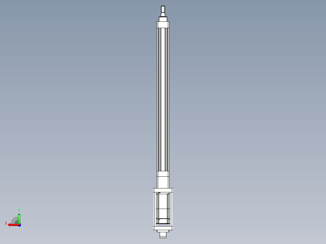 轻载电动缸TPA-ESR40-1210C-L500-M-CA-W-P40-C3后视图
