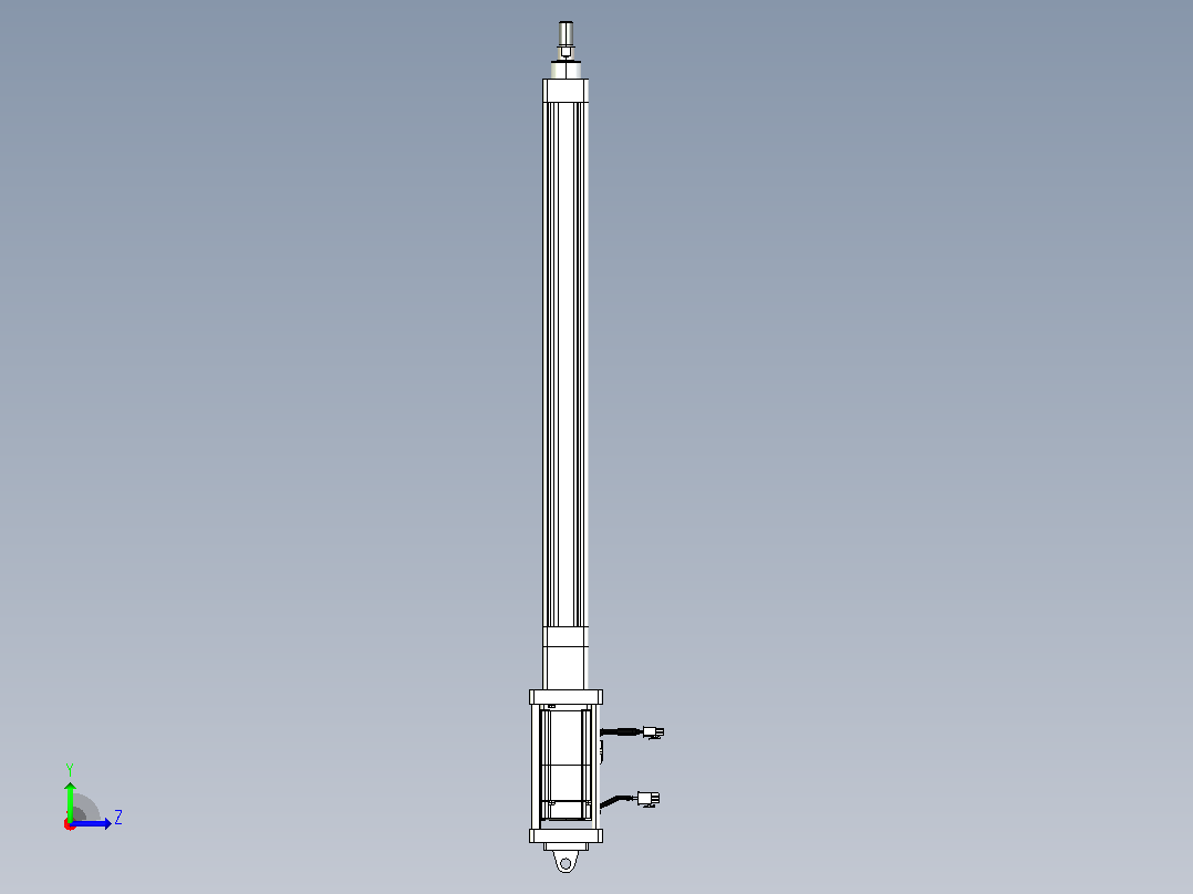 轻载电动缸TPA-ESR40-1210C-L500-M-CA-W-P40-C3左视图