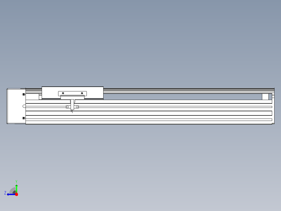 日规模组半封闭丝杆TPA-HNR-140D-2010C-L300-ML-Y-P40-N3右视图