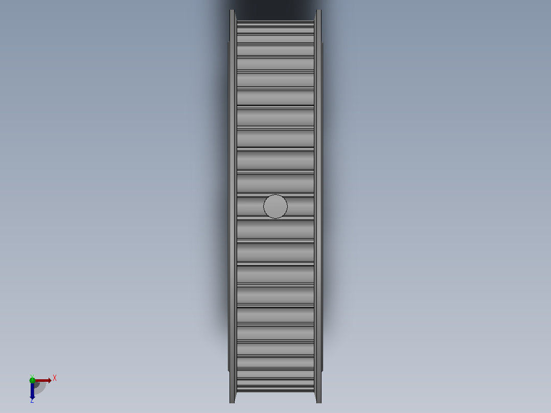 带顶丝圆孔标准型圆弧形齿同步带轮5GT型_S5GTHT-50-15-dt20-A俯视图