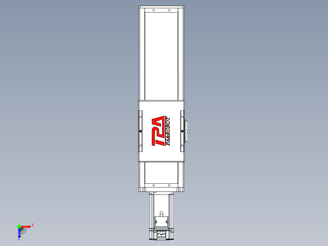 滚珠丝杠直线轴带导轨全封闭TPA-HCR-110D-1610C-L200-M-Y-P40-N3俯视图