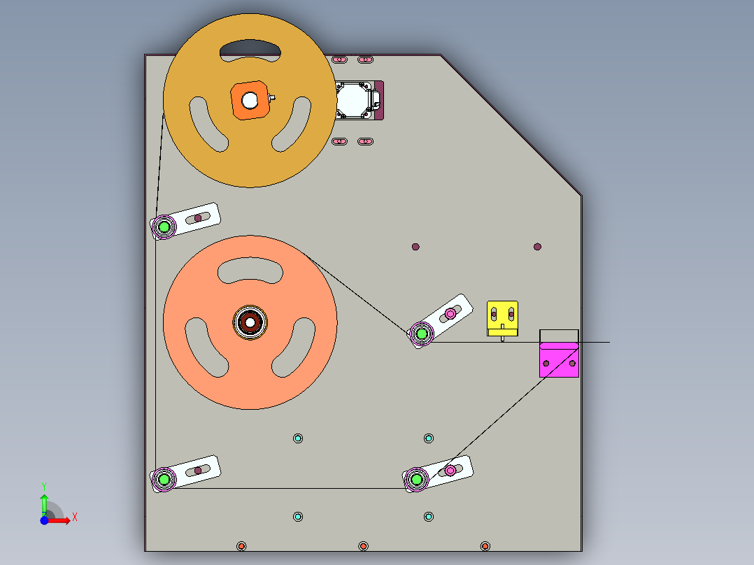 自动贴标撕膜检测机cero2.0可编辑前视图