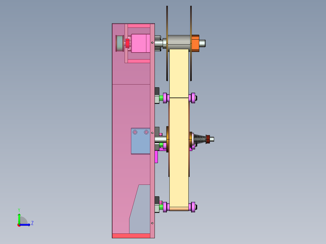 自动贴标撕膜检测机cero2.0可编辑左视图