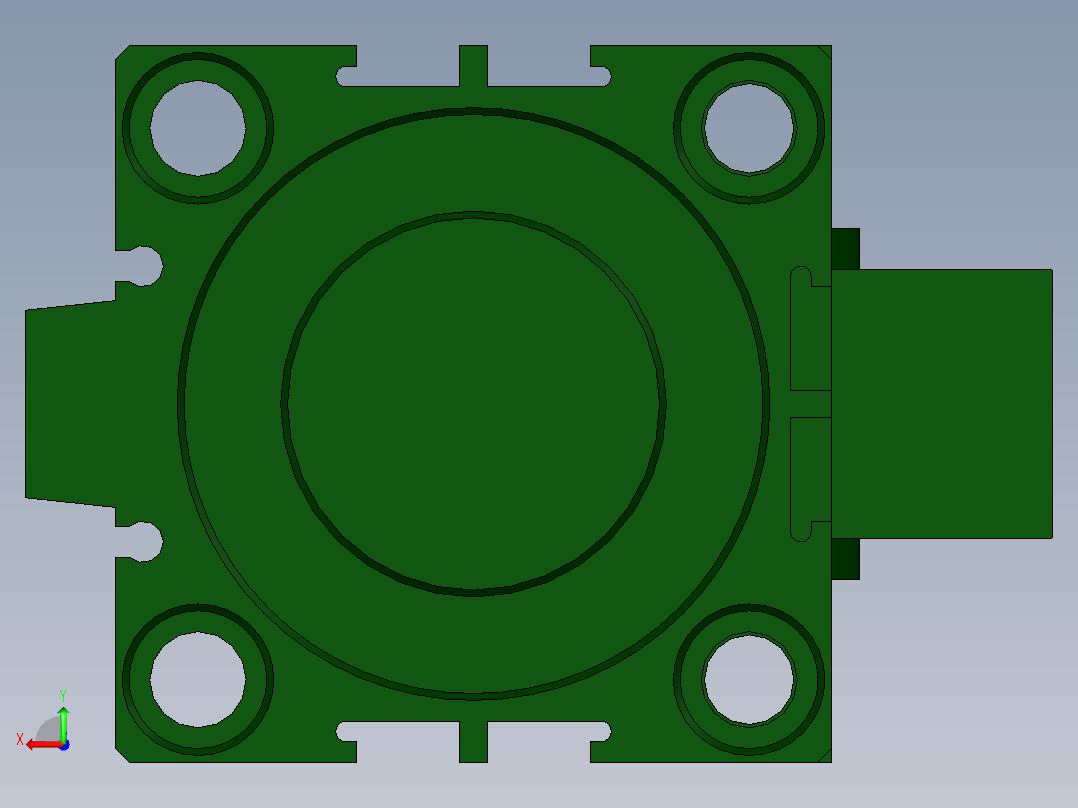 LA-40X30气缸后视图