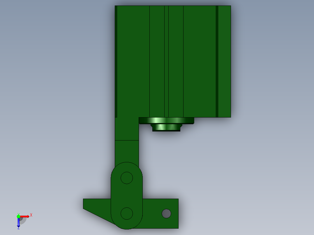 LA-40X30气缸俯视图