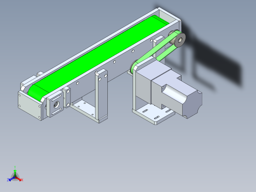 A10_同步带连接小型输送带