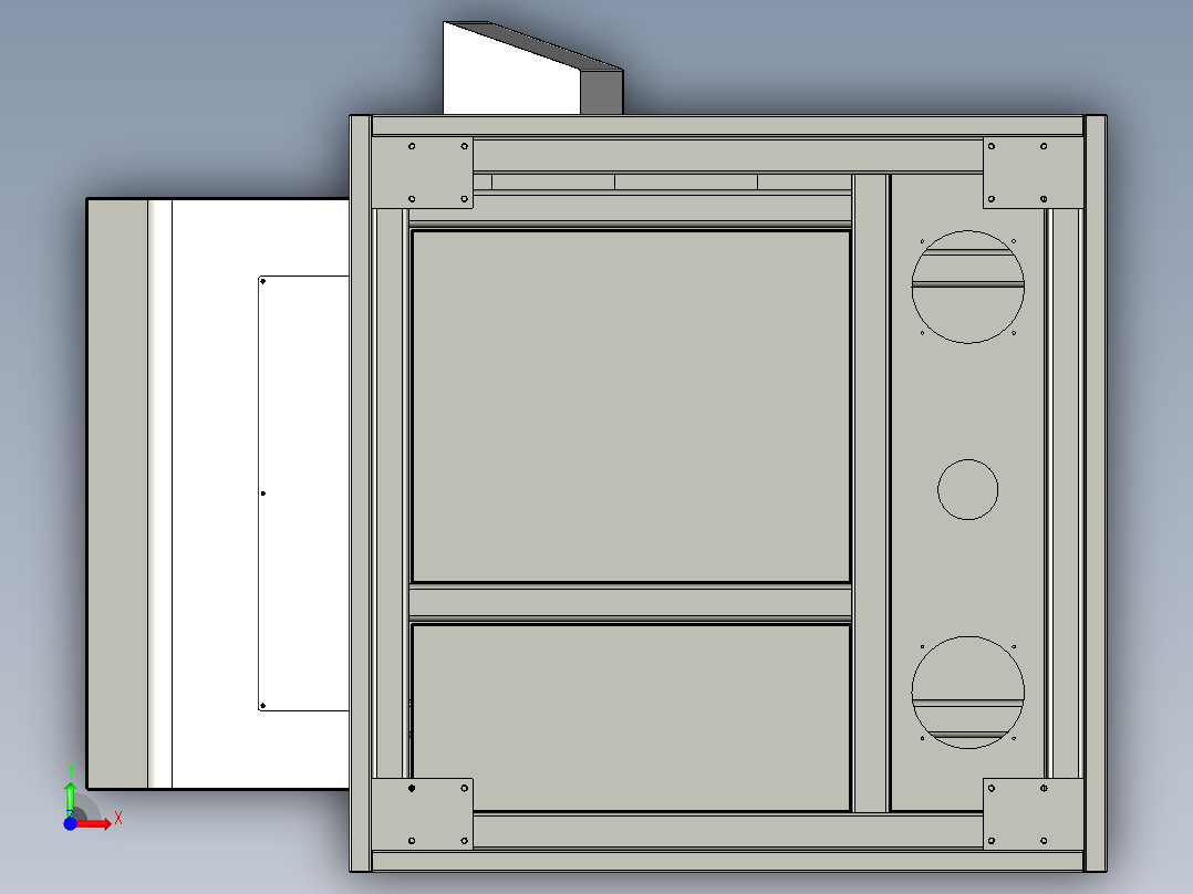 设备机箱前视图