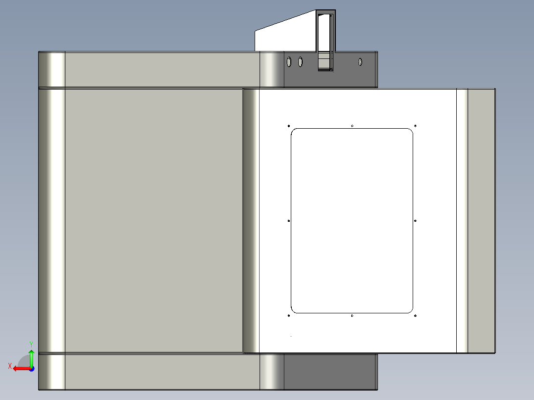 设备机箱后视图