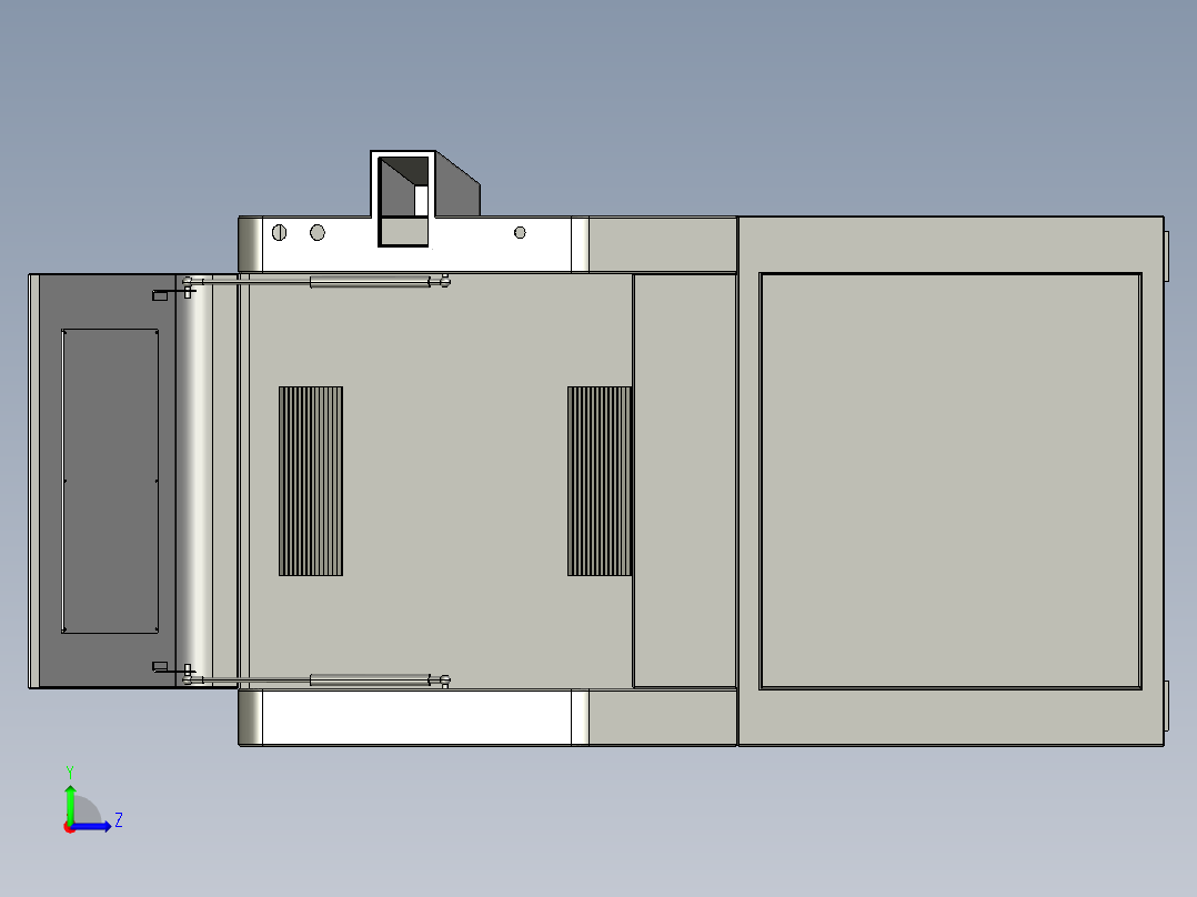设备机箱左视图