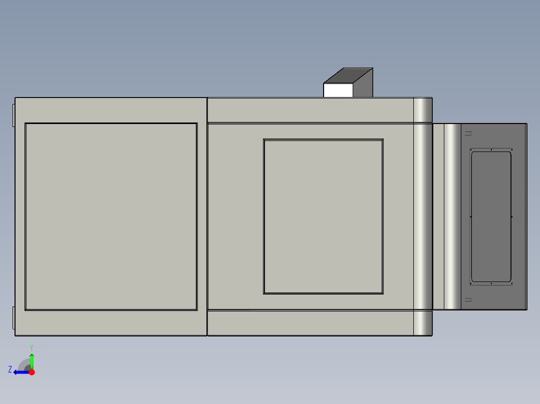 设备机箱右视图