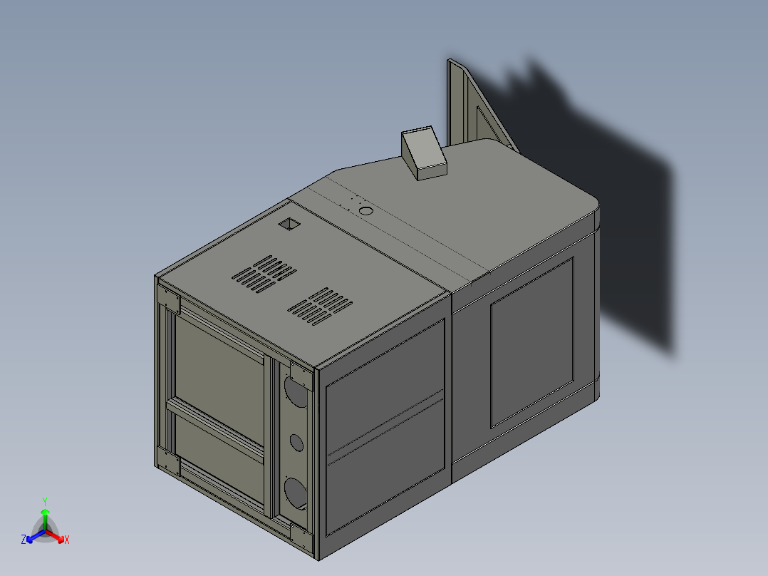 设备机箱正等轴测图