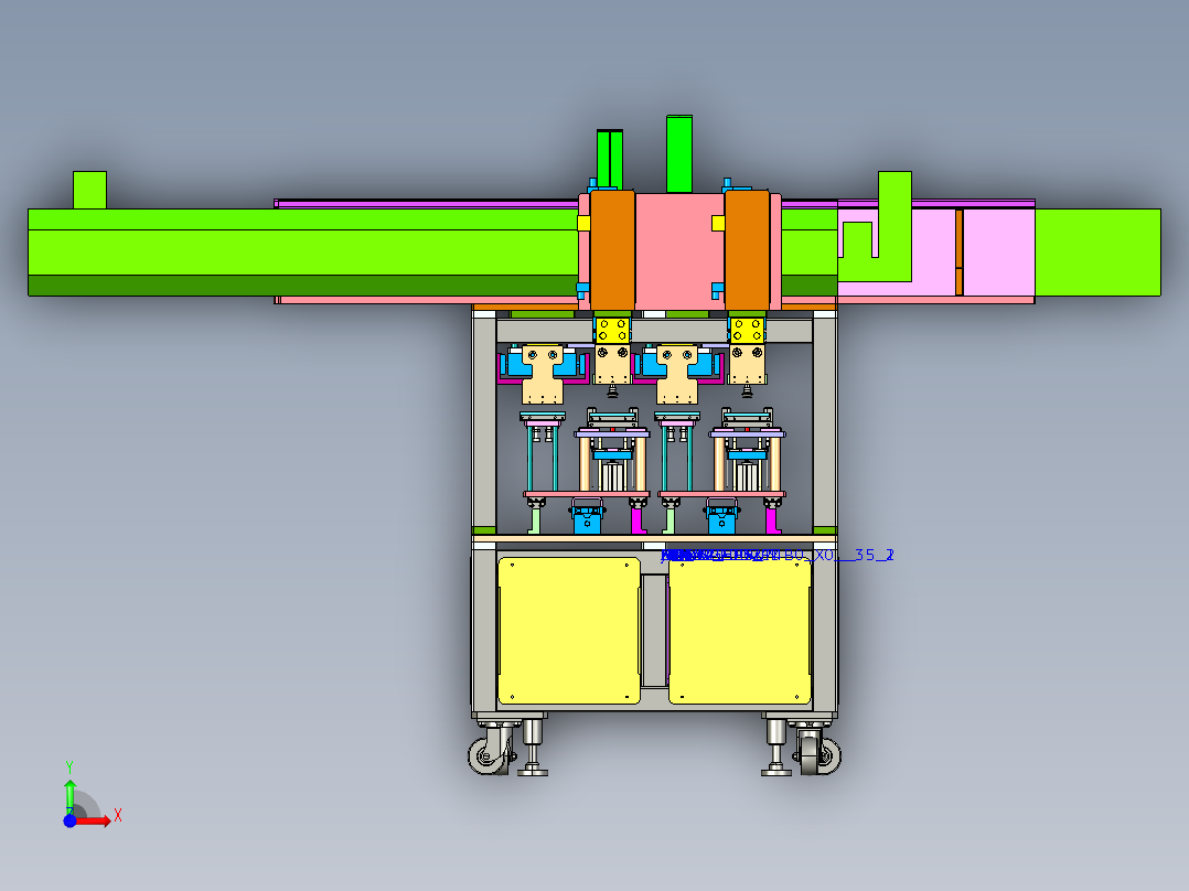 A60自动拆解设备前视图