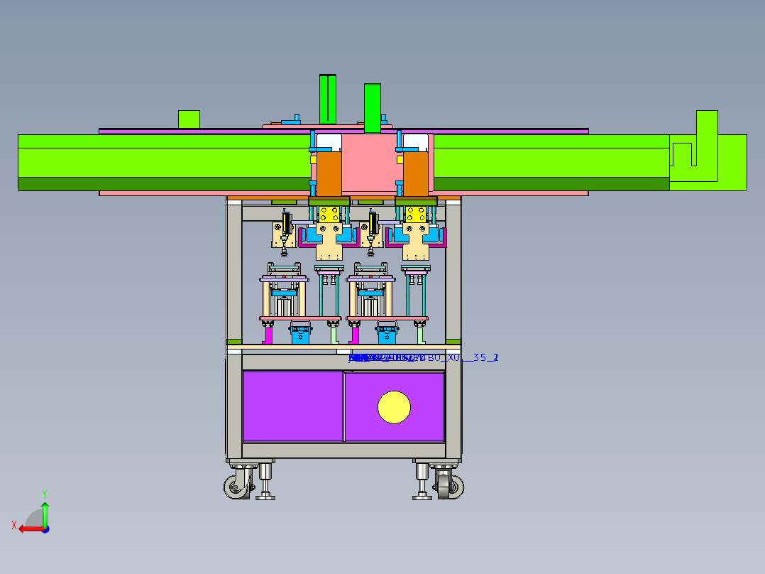 A60自动拆解设备后视图