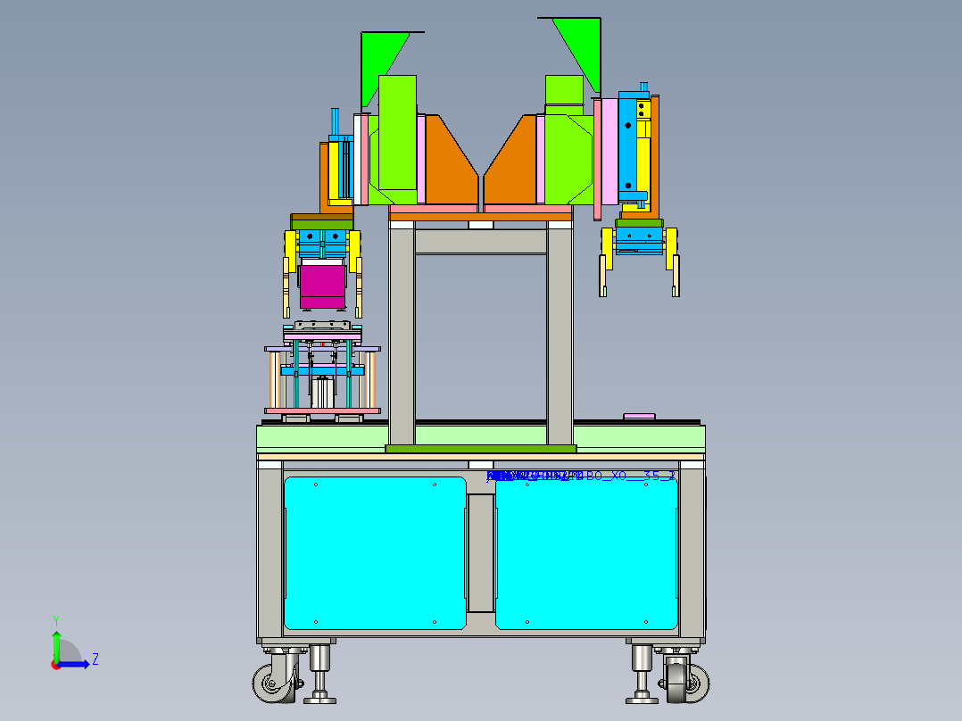 A60自动拆解设备左视图